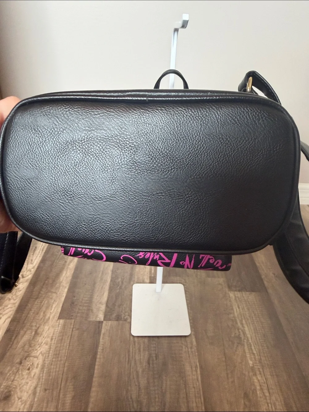Disney Pink and Black Mini Backpack — Loungefly Style